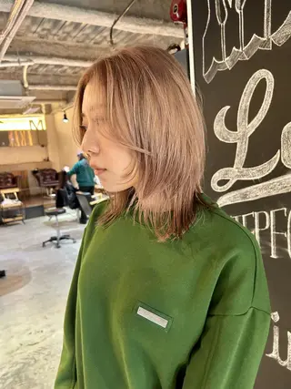 ミディアム カラー メンズヘア/レイヤー /ボブ山内春輝のヘアスタイル