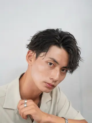 パーマ メンズ 原宿 フェザーパーマ fifth イノウエのヘアスタイル