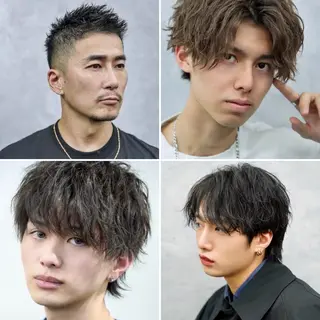 ミディアム CHROM TOKYO the  Barber 新宿店所属・畠山 敦匡のヘアスタイル