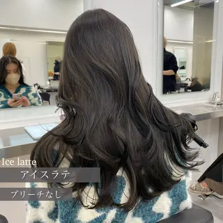 セミロング カラー 大人っぽ韓国ヘア🤍 yuma🐈‍⬛のヘアスタイル