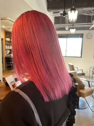 ミディアム JUNO所属・阪神西宮★JUNO 川﨑温子のヘアスタイル