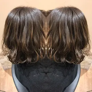 ミディアム カラー 大久保 隆蔵のヘアスタイル