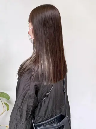 ロング カラー ヘアアレンジ 南堀江 möwen ( メーヴェ )所属・mowen RUIのヘアスタイル