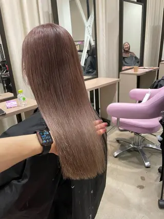 ロング カラー ヘアアレンジ 🧸ハイトーン🧸 ゆっきー🧸のヘアスタイル