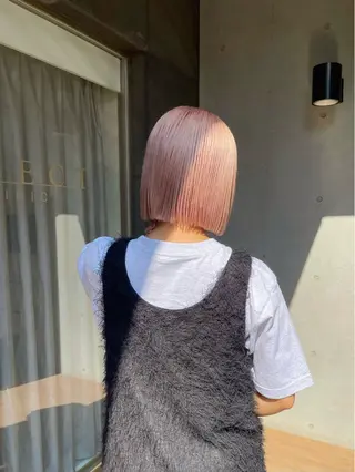 カラー ayaka/暖色 /ニュアンスボブのヘアスタイル
