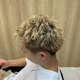 パーマ メンズ ブリーチパーマ🌍 正木天のヘアスタイル