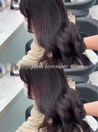 セミロング カラー ヘアアレンジ Ella所属・nana【艶髪】/ レイヤー/縮毛矯正のヘアスタイル