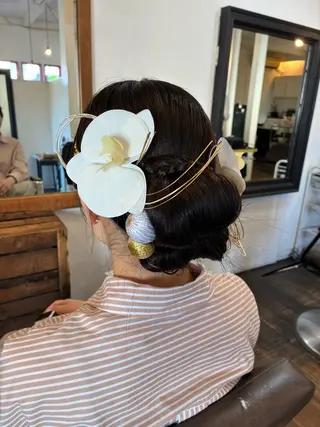 ロング ヘアアレンジ パーマ🐾 ストカール🌷川原のヘアスタイル