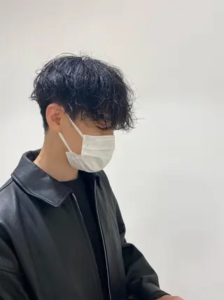 ショート パーマ メンズ 韓国風愛されヘア 🇰🇷RITO🎀のヘアスタイル