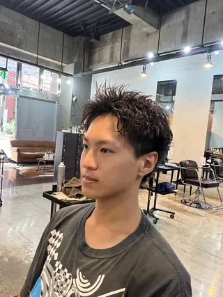 ショート パーマ メンズ Men's NAM 八角のヘアスタイル