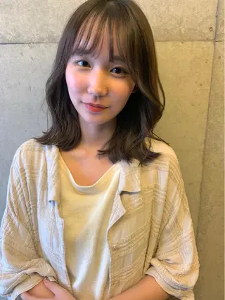 ミディアム カラー ♡ma ki♡のヘアスタイル