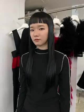 ロング カラー 北浦 雅のヘアスタイル