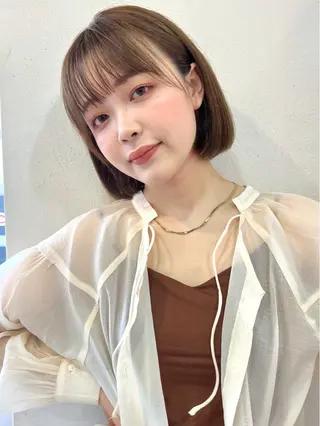 ミディアム ハイレイヤー/顔周り /レイヤーカットのヘアスタイル