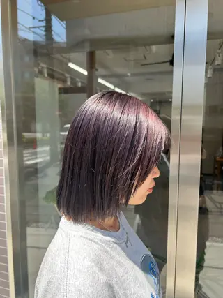 カラー 関 柚花子のヘアスタイル