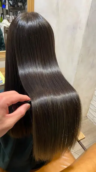 ロング カラー パーマ メンズ keshiki大名所属・安部 真輝のヘアスタイル