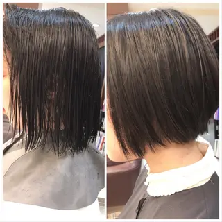 ショート こすげひろと カラー講師のヘアスタイル