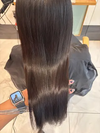 セミロング ️🩵RINKA/ ハイトーンカラー🩵のヘアスタイル