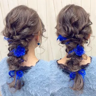 ロング ヘアアレンジ Partie （パルティー）のヘアスタイル