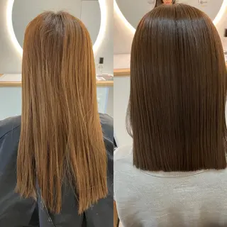 ロング カラー ヘアアレンジ メンズ キッズ 関内　髪質改善　特化 re:Magoのヘアスタイル