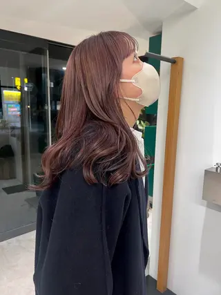 ロング カラー M Hair Salon所属・淀屋橋レイヤーパーマ ハッシュ/ASARIのヘアスタイル