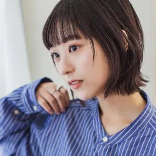 ショート カラー ボブウルフ／ボブ Satsuki【名駅のヘアスタイル