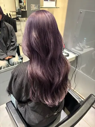 ロング カラー メンズヘア/ 暖色カラー/重松穂美のヘアスタイル