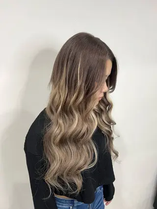 ロング カラー YUDU🍊 germe/ジェルムのヘアスタイル