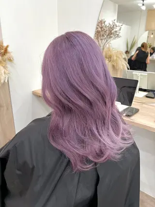 セミロング カラー TOKI mahoのヘアスタイル