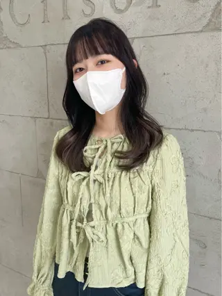 セミロング カラー ヘアアレンジ JIEN 🌷 sakuraのヘアスタイル