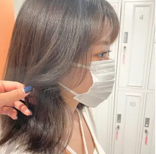 セミロング 和田 真依のヘアスタイル