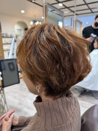 ショート カラー パーマ 新越谷noble店長 松本拓也▶◀*.のヘアスタイル