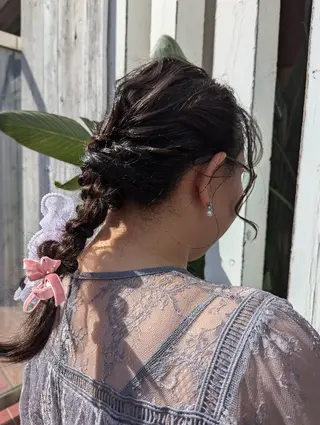 ヘアアレンジ 髪質改善&白髪ぼかし カラー♡店長みやけ♡のヘアスタイル