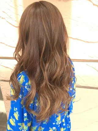 ロング カラー 髪質改善/美髪矯正 マネージャー福永のヘアスタイル