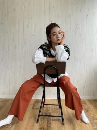 【髪質改善】 夏目結以のヘアスタイル