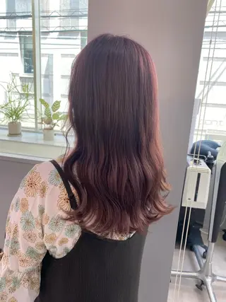 ロング カラー きよはらちさき🍑 柔らかカラー🌱🫧のヘアスタイル