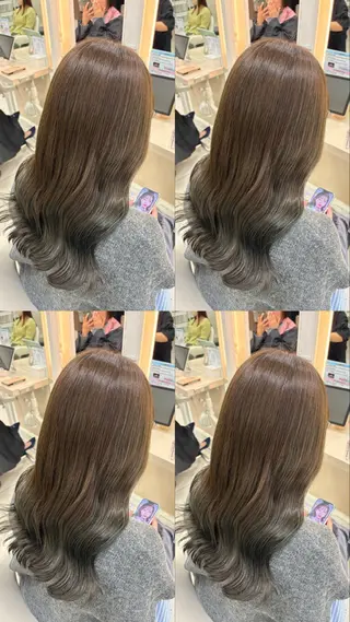 セミロング カラー 髪質改善/艶カラー/ メンズパーマ/鈴木のヘアスタイル