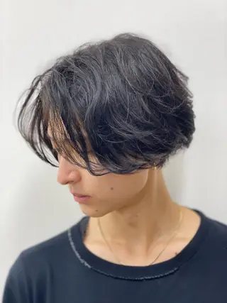ミディアム メンズ ブロー東京　有楽町店所属・TAKUMI/銀座/ ビジネス/フェードのヘアスタイル