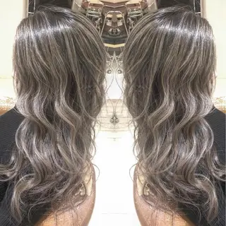 ロング カラー rollen所属・美魔女 美容師NAOのヘアスタイル