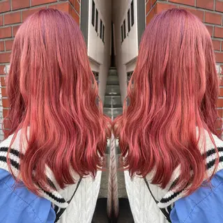 セミロング カラー 👑派手髪/カット 👑ANRYのヘアスタイル