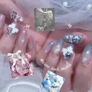 ネイル GO TODAY SHAiRE SALON原宿 Liber所属・️🫧もこ 艶感ネイル🫧のネイルデザイン