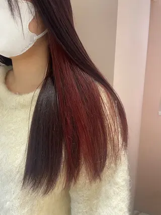 ロング マホ/日吉/髪質改善 /レイヤー/ガーリーのヘアスタイル