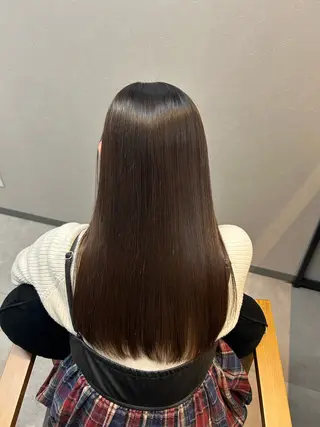 ロング 赤みなしカラー🍐/ 艶髪✨/ririkaのヘアスタイル