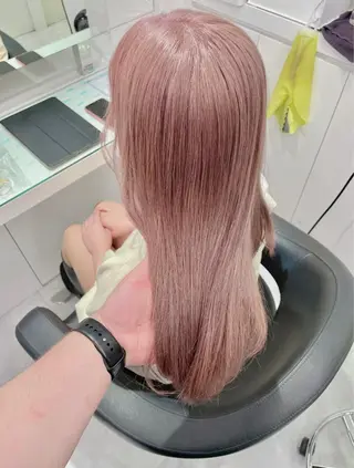 ロング カラー 💖韓国×王道 ハイトーン💖のヘアスタイル