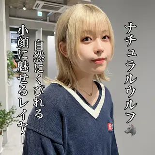ミディアム 🐺立川のウルフ屋 さん🐺おかみ🐺のヘアスタイル