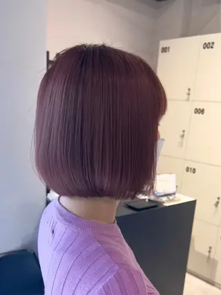 ショート カラー 透明感カラー/レイヤ ーhinata.のヘアスタイル