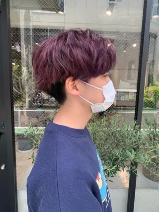 ショート カラー メンズ メンズパーマの達人 🌟川内絵人のヘアスタイル