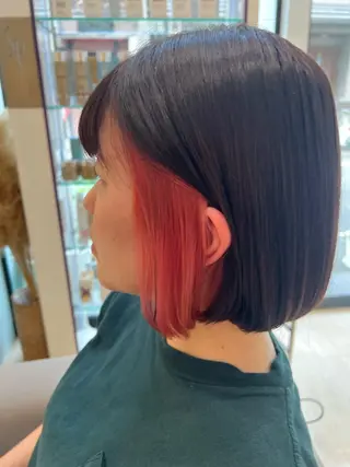 ミディアム カラー 堀井 凌平のヘアスタイル