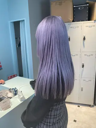 ロング カラー ヘアアレンジ 赤み消しブラウン プロ🐿けんご🐿のヘアスタイル