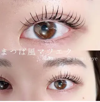 マツエク・マツパ Azuria eyelash 恵比寿店所属・耳ツボジュエリー🎀 韓国束感まつげ🩵のマツエク・マツパデザイン