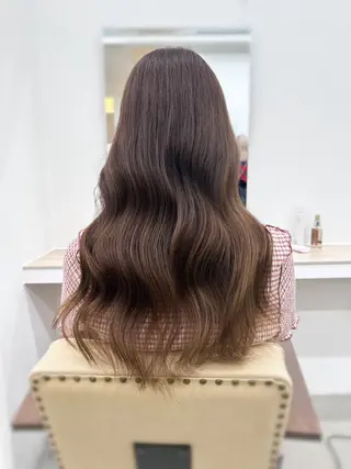 ロング カラー 🌼透明感艶カラー オリーブ🌼河村咲のヘアスタイル